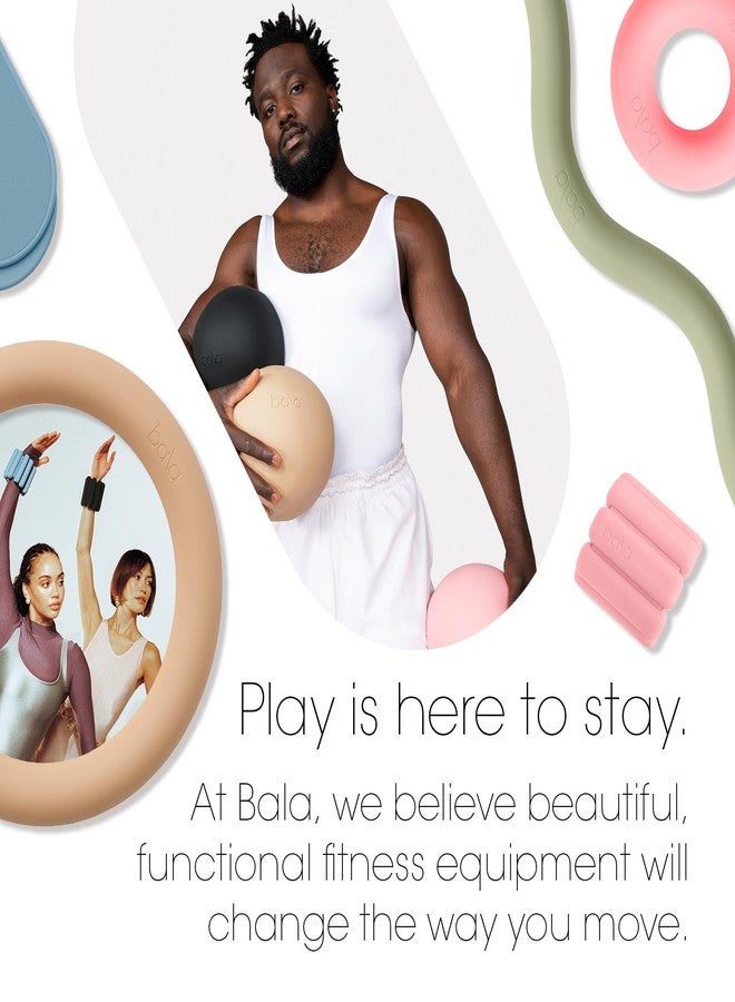 بالا كرة تمارين بالا غير الموزونة (لون وردي فاتح) - كرة يوغا 8 بوصة لتمارين البار، والتمدد، وتقوية العضلات، وتمارين عضلات البطن - ملحق تمارين كرة بيلاتس صغيرة مع مضخة صغيرة لصالة الألعاب الرياضية المنزلية وروتين اللياقة البدنية - Image 5